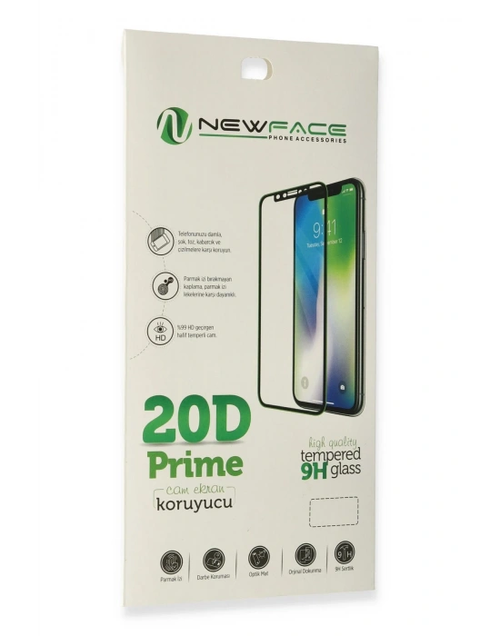 Newface iPhone 6 20D Premium Cam Ekran Koruyucu - Siyah