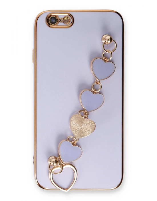 Newface iPhone 6 Kılıf Esila Silikon - Lila