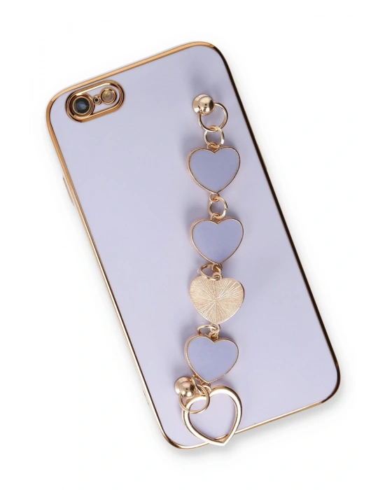 Newface iPhone 6 Kılıf Esila Silikon - Lila