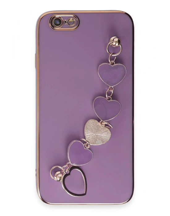 Newface iPhone 6 Kılıf Esila Silikon - Mor