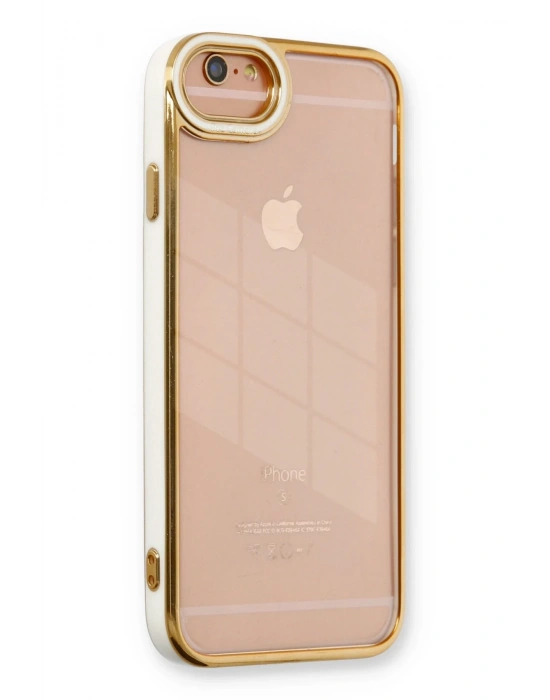 Newface iPhone 6 Kılıf Liva Lens Silikon - Beyaz