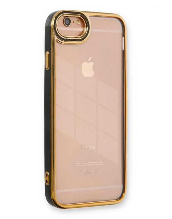 Newface iPhone 6 Kılıf Liva Lens Silikon - Siyah