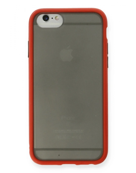 Newface iPhone 6 Kılıf Montreal Silikon Kapak - Kırmızı