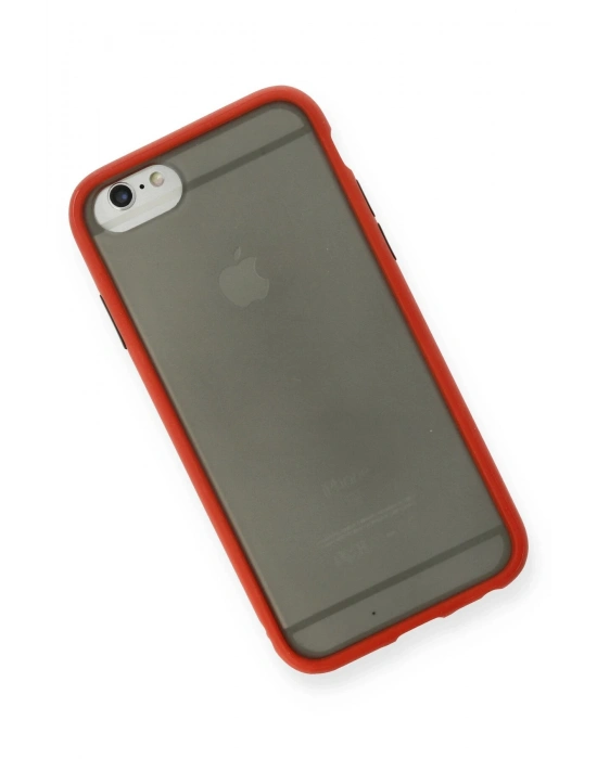 Newface iPhone 6 Kılıf Montreal Silikon Kapak - Kırmızı