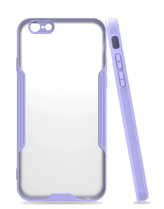Newface iPhone 6 Kılıf Platin Silikon - Lila