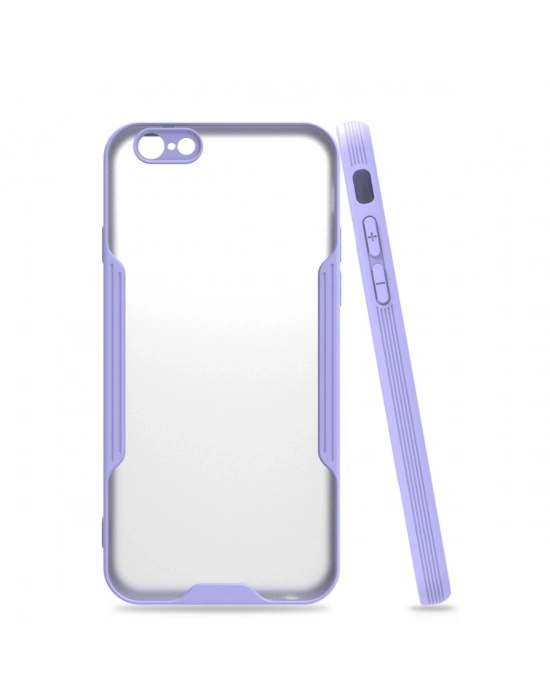Newface iPhone 6 Kılıf Platin Silikon - Lila