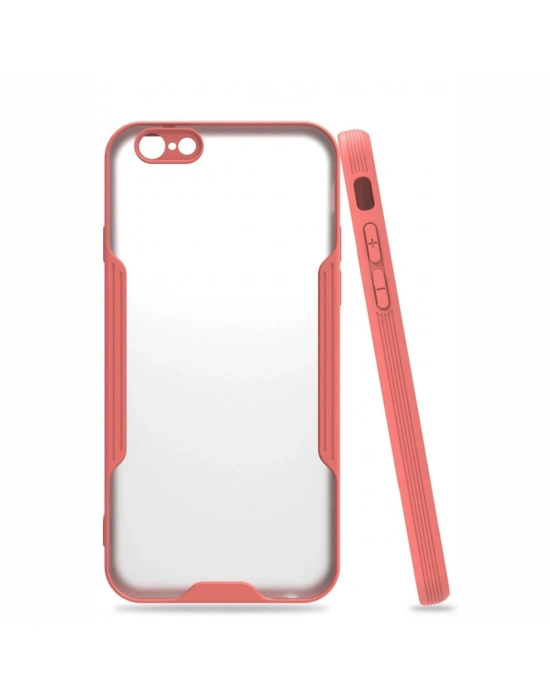 Newface iPhone 6 Kılıf Platin Silikon - Pembe