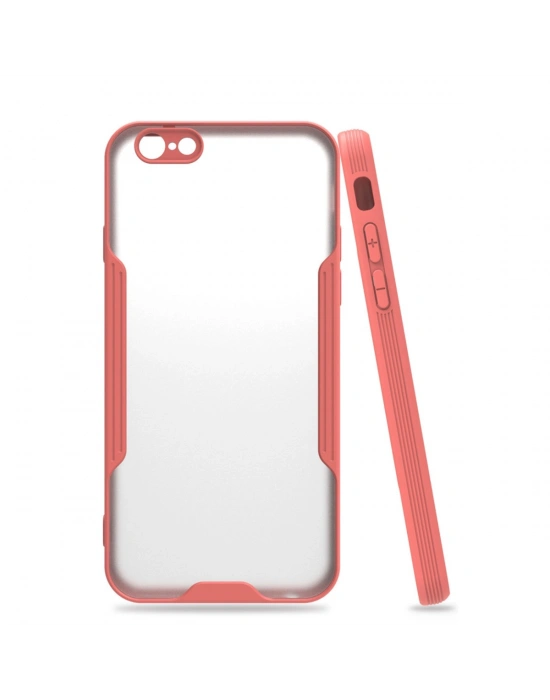 Newface iPhone 6 Kılıf Platin Silikon - Pembe