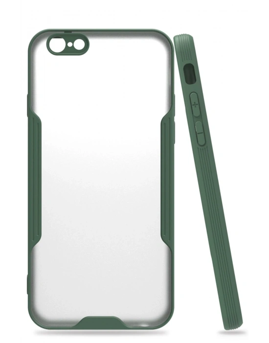 Newface iPhone 6 Kılıf Platin Silikon - Yeşil