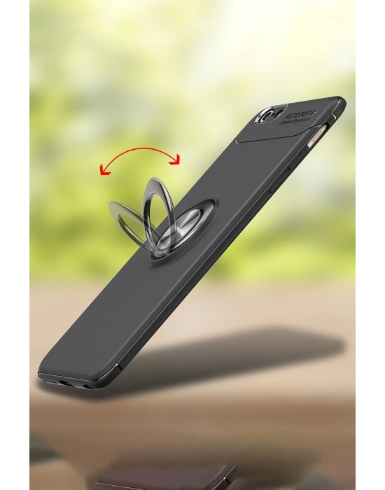 Newface iPhone 6 Kılıf Range Yüzüklü Silikon - Kırmızı