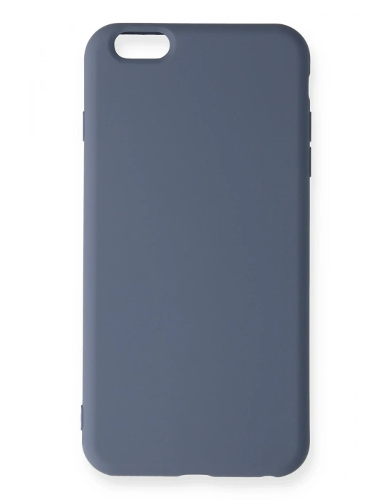 Newface iPhone 6 Plus Kılıf Nano içi Kadife Silikon - Gri