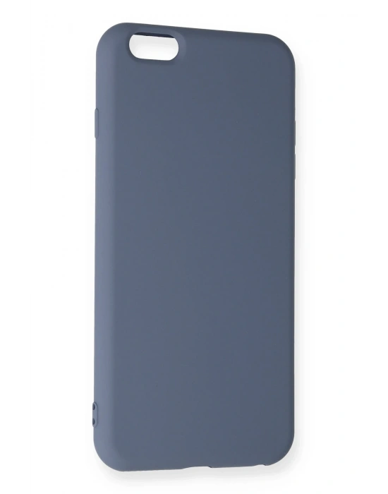 Newface iPhone 6 Plus Kılıf Nano içi Kadife Silikon - Gri