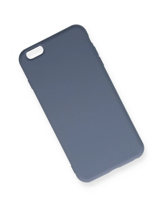Newface iPhone 6 Plus Kılıf Nano içi Kadife Silikon - Gri