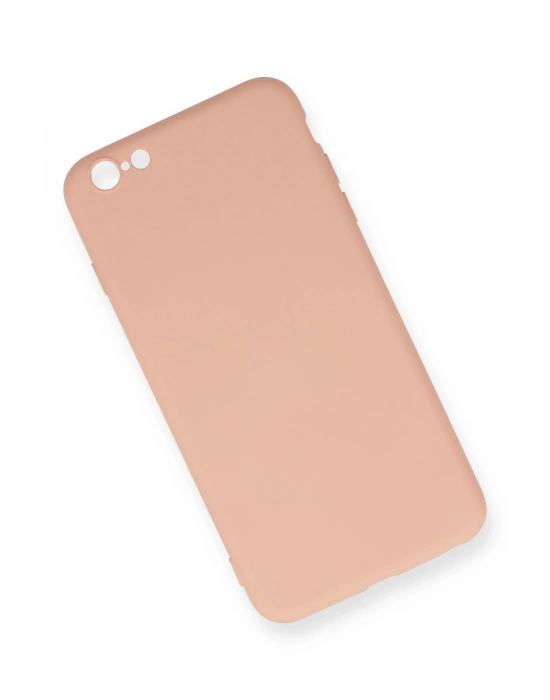 Newface iPhone 6 Plus Kılıf Nano içi Kadife Silikon - Pudra