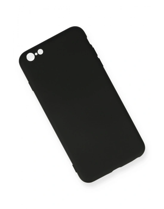 Newface iPhone 6 Plus Kılıf Nano içi Kadife Silikon - Siyah