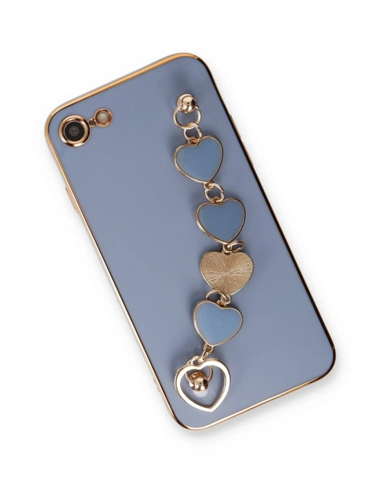 Newface iPhone 7 Kılıf Esila Silikon - Gri