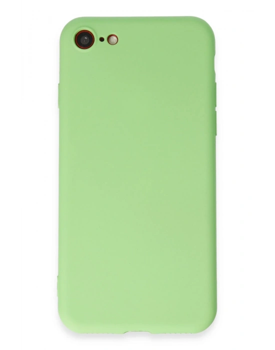 Newface iPhone 7 Kılıf First Silikon - Açık Yeşil