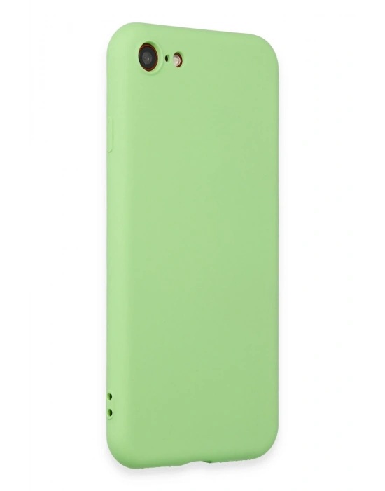Newface iPhone 7 Kılıf First Silikon - Açık Yeşil