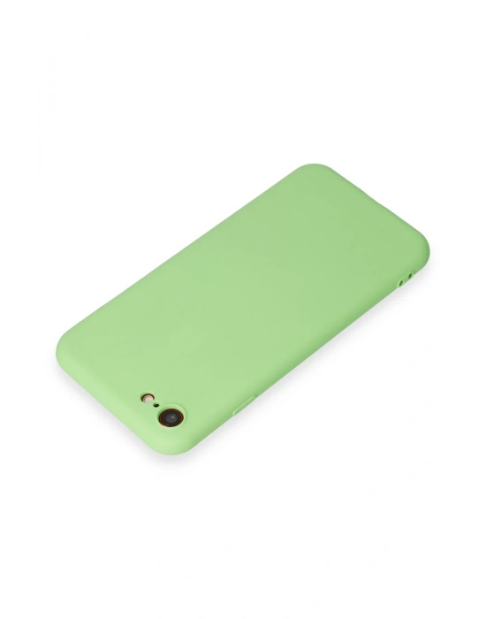 Newface iPhone 7 Kılıf First Silikon - Açık Yeşil