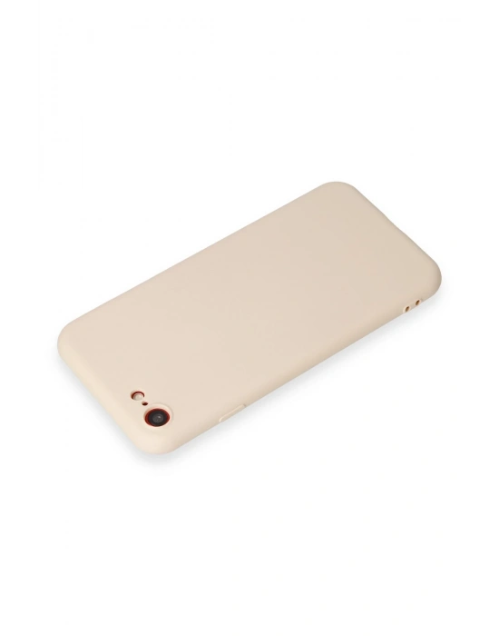 Newface iPhone 7 Kılıf First Silikon - Krem