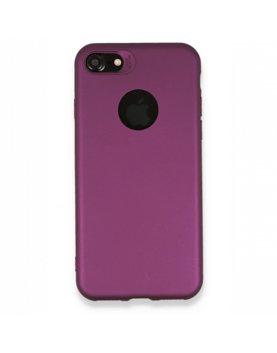 Newface iPhone 7 Kılıf First Silikon - Mürdüm