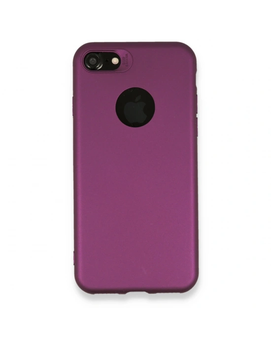 Newface iPhone 7 Kılıf First Silikon - Mürdüm