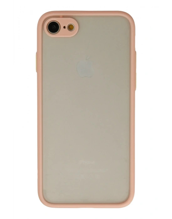 Newface iPhone 7 Kılıf Montreal Silikon Kapak - Pembe