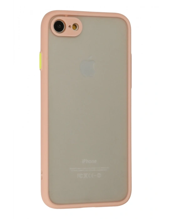 Newface iPhone 7 Kılıf Montreal Silikon Kapak - Pembe