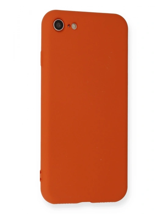 Newface iPhone 7 Kılıf Nano içi Kadife Silikon - Kırmızı