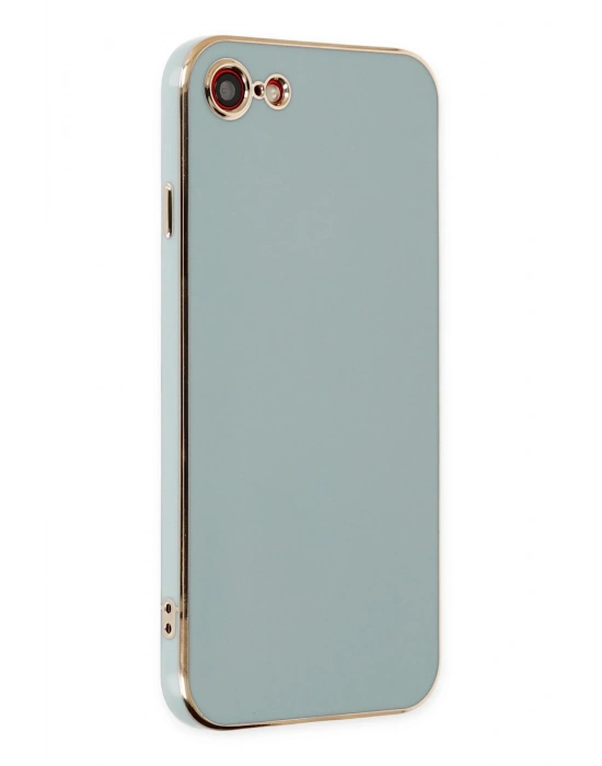 Newface iPhone 7 Kılıf Volet Silikon - Açık Yeşil