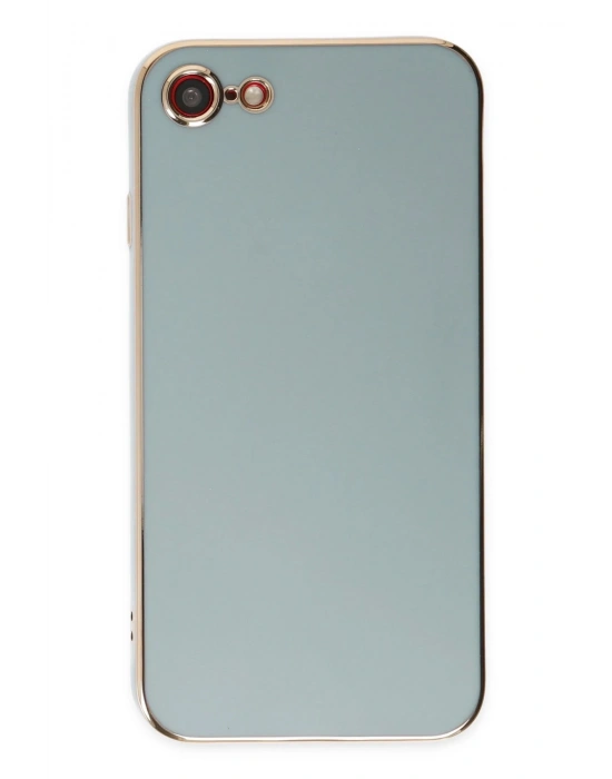 Newface iPhone 7 Kılıf Volet Silikon - Açık Yeşil