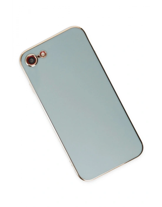 Newface iPhone 7 Kılıf Volet Silikon - Açık Yeşil