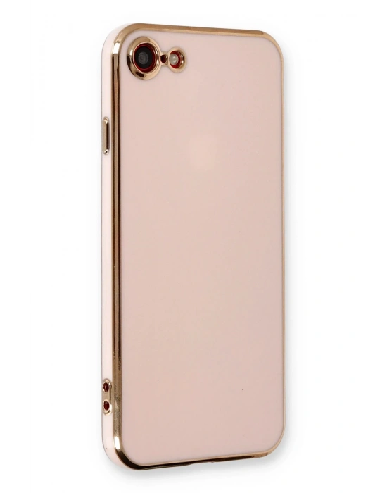 Newface iPhone 7 Kılıf Volet Silikon - Pembe