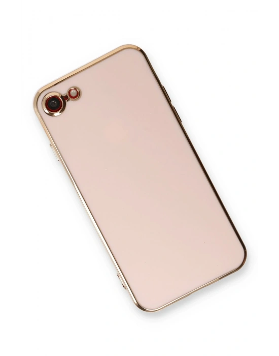 Newface iPhone 7 Kılıf Volet Silikon - Pembe