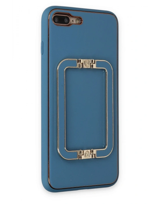 Newface iPhone 7 Plus Kılıf Coco Elit Kapak - Mavi