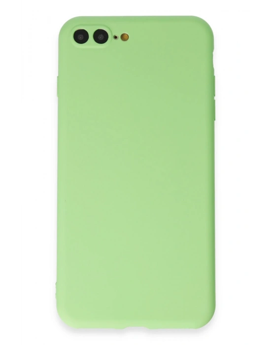 Newface iPhone 7 Plus Kılıf First Silikon - Açık Yeşil
