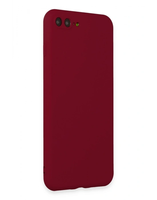 Newface iPhone 7 Plus Kılıf First Silikon - Bordo