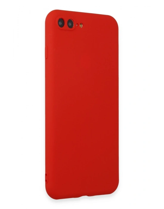 Newface iPhone 7 Plus Kılıf First Silikon - Kırmızı