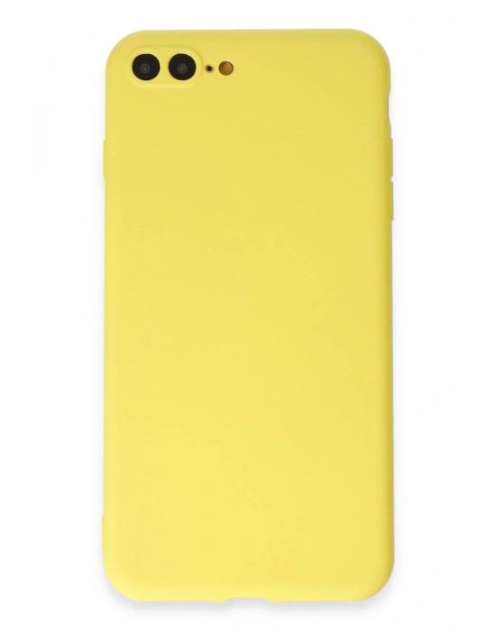 Newface iPhone 7 Plus Kılıf First Silikon - Sarı