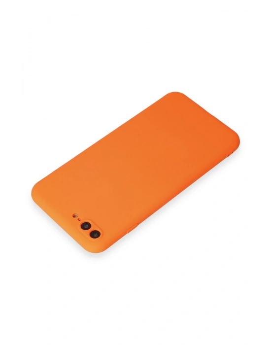 Newface iPhone 7 Plus Kılıf First Silikon - Turuncu