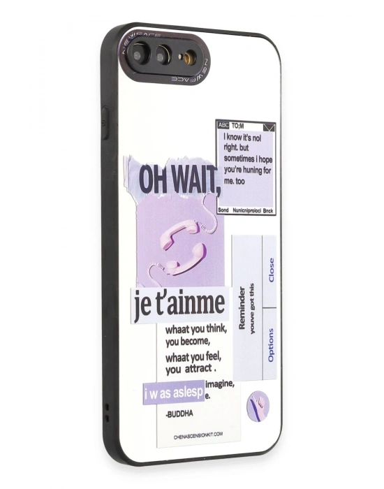 Newface iPhone 7 Plus Kılıf Mirror Desenli Kapak - Mirror - 4