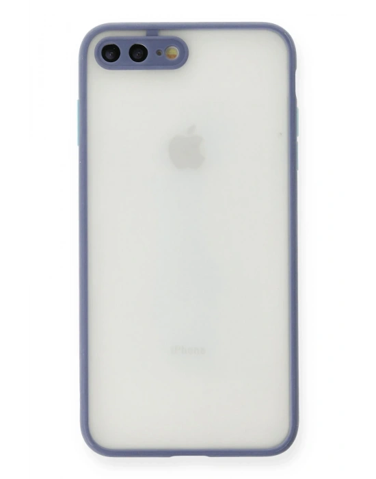 Newface iPhone 7 Plus Kılıf Montreal Silikon Kapak - Gri