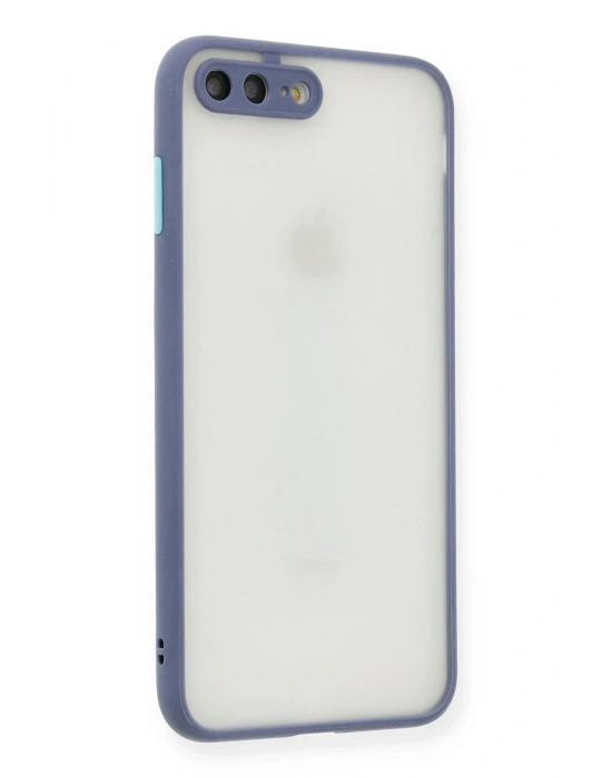 Newface iPhone 7 Plus Kılıf Montreal Silikon Kapak - Gri