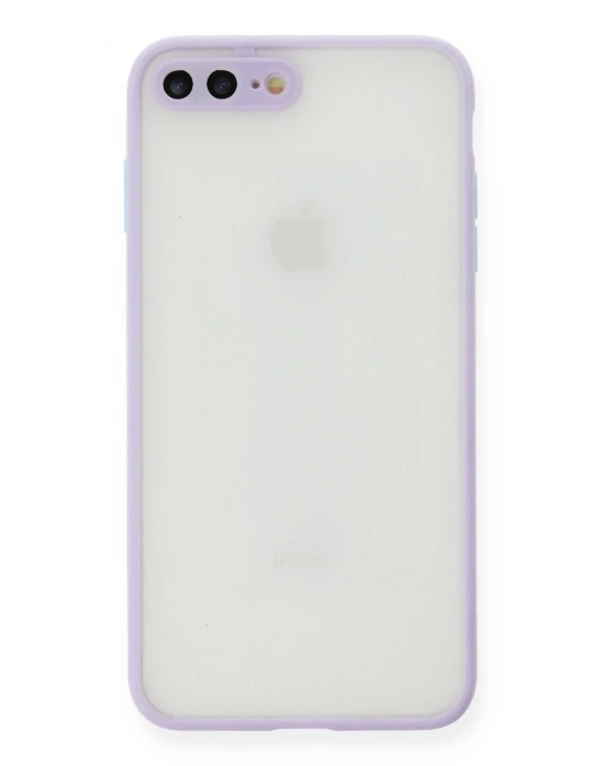 Newface iPhone 7 Plus Kılıf Montreal Silikon Kapak - Mor