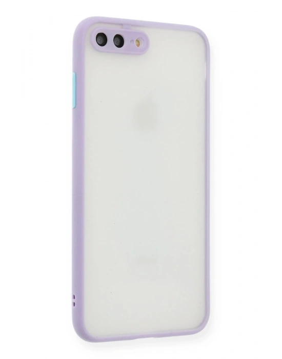 Newface iPhone 7 Plus Kılıf Montreal Silikon Kapak - Mor