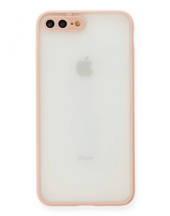 Newface iPhone 7 Plus Kılıf Montreal Silikon Kapak - Pembe