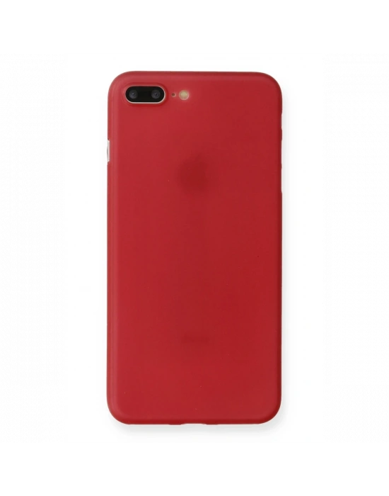 Newface iPhone 7 Plus Kılıf PP Ultra İnce Kapak - Kırmızı