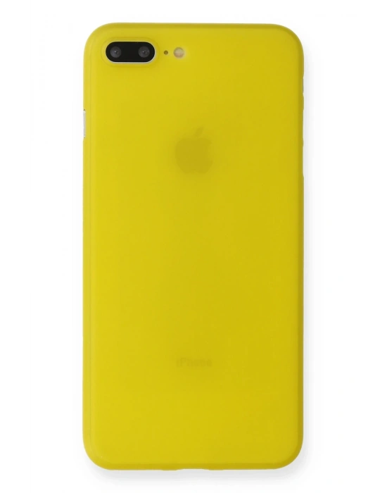 Newface iPhone 7 Plus Kılıf PP Ultra İnce Kapak - Sarı