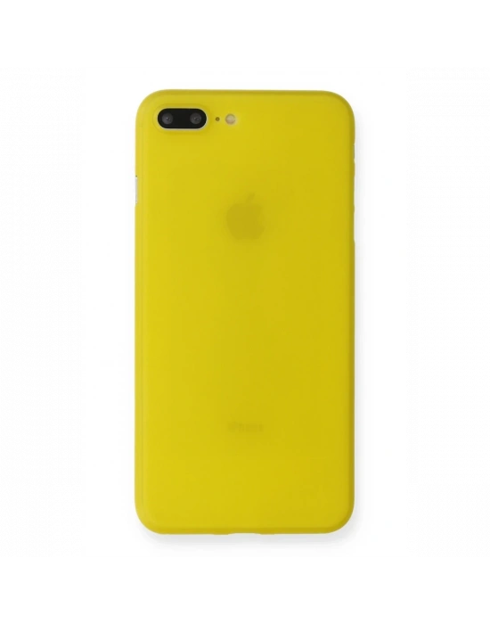 Newface iPhone 7 Plus Kılıf PP Ultra İnce Kapak - Sarı