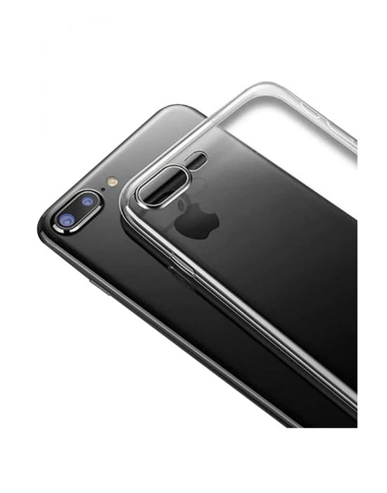 Newface iPhone 8 Plus Kılıf Lüx Şeffaf Silikon